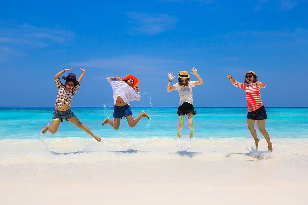 Shutterstock : A beach holiday with your BFFs may just be what the doctor ordered